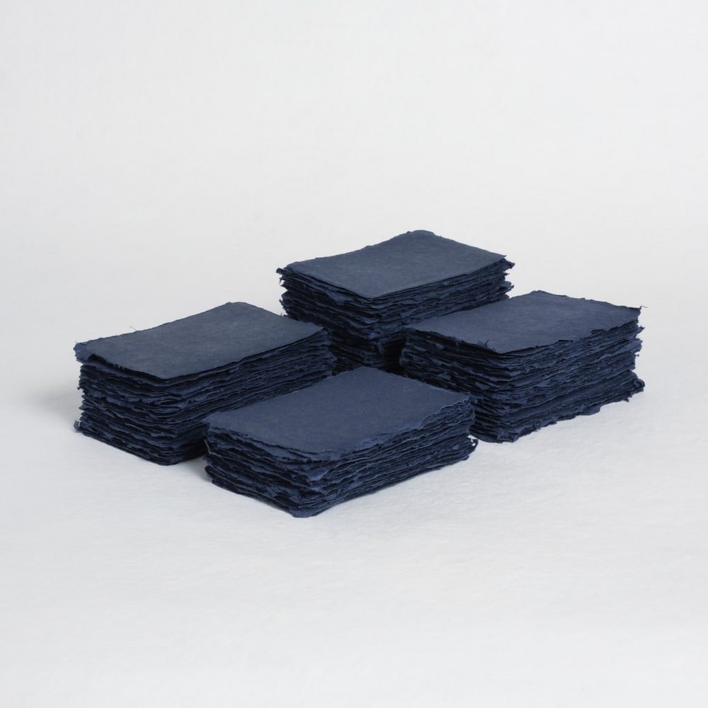 Black, A5, 300 gsm – Deckle edge paper – Indian Cotton Paper Co.