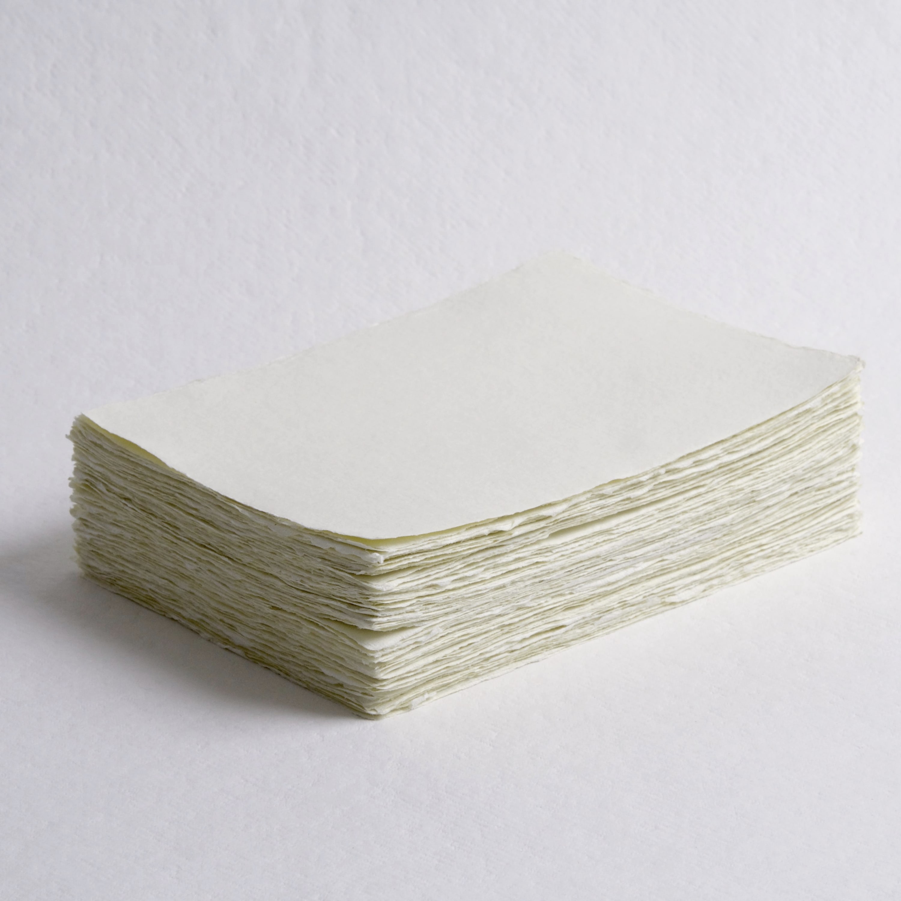 Ivory, 5" x 7", 210 gsm – Deckle Edge Paper – Indian Cotton Paper Co.