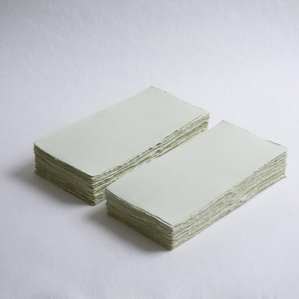 Dark Green, 5 x 7, 300 gsm – Deckle edge paper – Indian Cotton Paper Co.